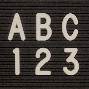 Helvetica Letter Sprue Set