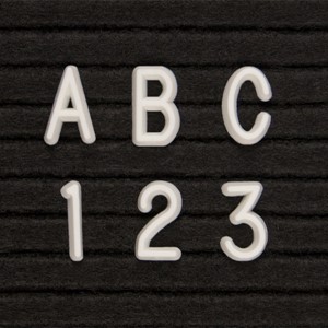 Plastic Letter Box Set w/ Helvetica Letters