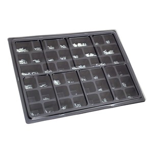 Plastic Letter Box Set w/ Roman Letters