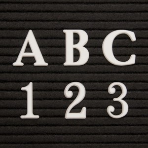 Plastic Letter Box Set w/ Roman Letters
