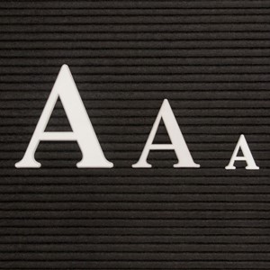 Plastic Letter Box Set w/ Roman Letters