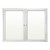 Indoor Enclosed Dry Erase Board w/ Traditional Frame & Two Doors