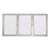 Indoor Enclosed Dry Erase Board w/ Three Doors & Traditional Frame