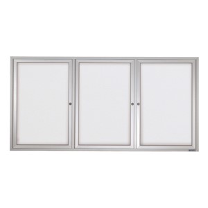 Outdoor Enclosed Dry Erase Board w/ Three Doors