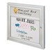 Indoor Enclosed Dry Erase Board w/ One Door & Header (3' W x 3' H)