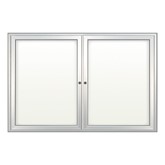 Indoor Enclosed Dry Erase Board w/ Two Doors
