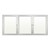 Indoor Enclosed Dry Erase Board w/ Three Doors - Shown w/ radius frame