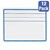 Penmanship Dry Erase Lapboard<br>Shown w/ one set of ledger lines