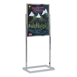 Black Dry Erase Pedestal Board