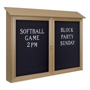 Double-Door Letterboard Outdoor Message Center