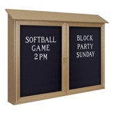 Double-Door Letterboard Outdoor Message Center
