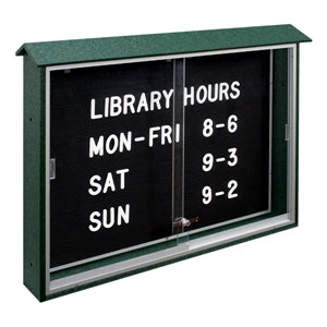 Sliding Door Letterboard Message Center