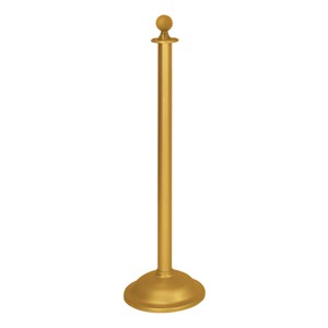 Majestic Series Rope Stanchion - Gold Anodized