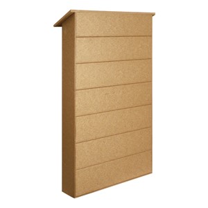 Single-Door Letterboard Outdoor Message Center - Back view