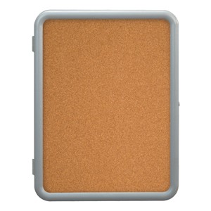 Enclosed Bulletin Board w/ Image Radius Frame - Shown w/ gray frame