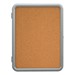 Enclosed Bulletin Board w/ Image Radius Frame - Shown w/ gray frame
