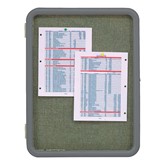 Enclosed Fabric Tackboard w/ Image Radius Frame
