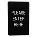 Engraved Colors Core Sign - Please Enter Here