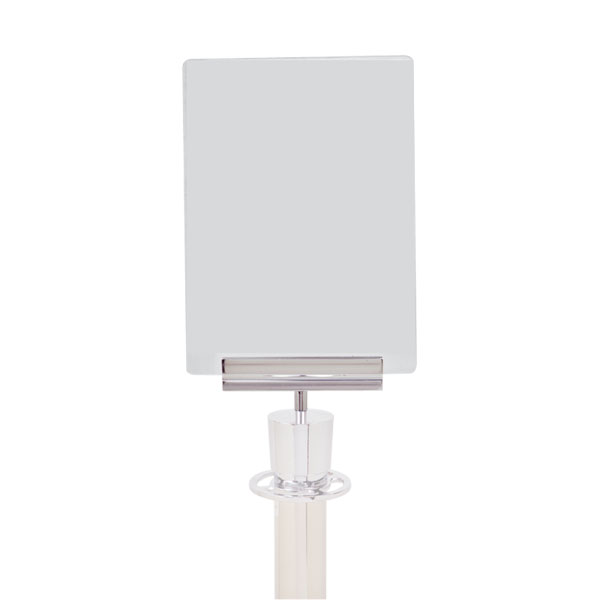 Post Mount Sign Bracket - Shown w/ the Clear Acrylic Sign Holder