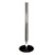 2 1/2" Sign Post - Shown w/ black scuff-proof base