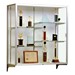 Champion 2040 Series Display Case - Shown w/ satin aluminum frame & white back