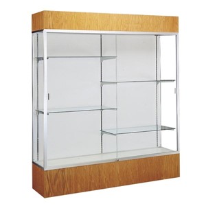 Reliant Series Display Case - Shown w/ optional cornice lighting fixture