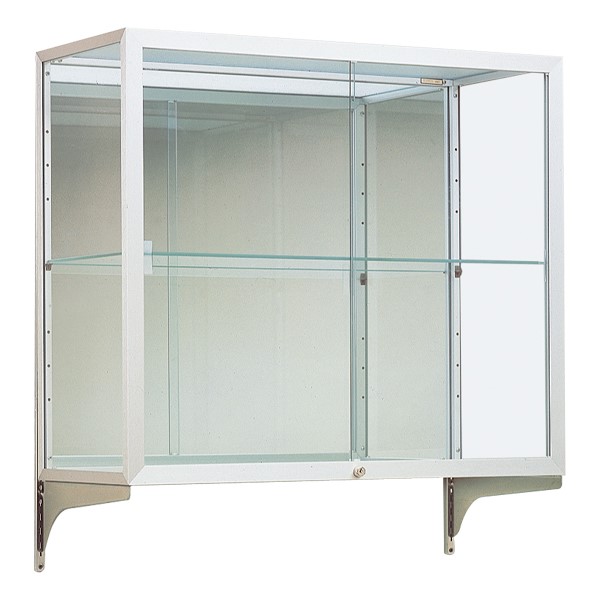 Reliant 2282 Series Display Case - Shown w/ satin aluminum frame & plaque fabric case back