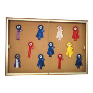 Legacy 88 Series Display Case - Shown w/ natural cork back
