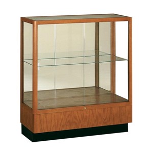 Heritage 8949 Series Counter-Height Display Case - Shown w/ hardwood finish