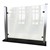 Countertop Protective Acrylic Shield, Aluminum Frame & Black Base