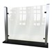 Countertop Protective Acrylic Shield, Aluminum Frame & Black Base