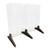 Countertop Protective Acrylic Shield w/ Wood Feet