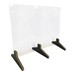 Countertop Protective Acrylic Shield w/ Wood Feet
