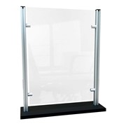 Countertop Protective Acrylic Shield w/ Aluminum Frame