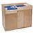 Toddler Changing Table w/ Stow-Away Steps — Shown w/ stowed steps