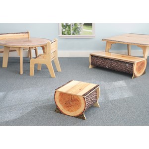 Nature View Live Edge Small Log Bench - 10" H