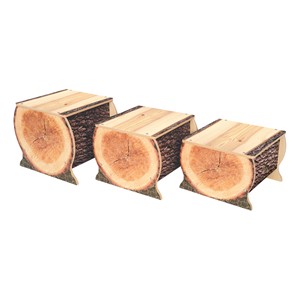 Nature View Live Edge Small Log Bench - 10" H