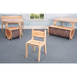 Nature View Live Edge Chair - 14" H