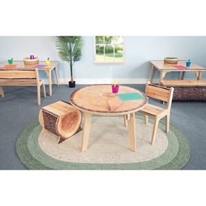 Nature View Live Edge Chair - 14" H