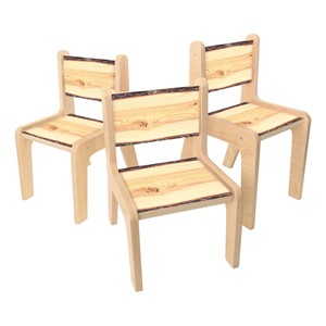 Nature View Live Edge Chair - 14" H