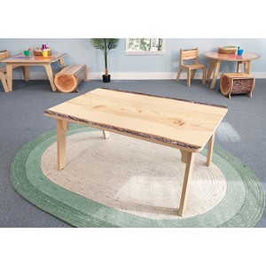 Nature View Live Edge Rectangle Table - 22" H