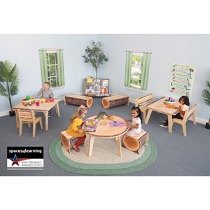 Nature View Live Edge Rectangle Table - 22" H