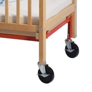 Evacuation Caster Set for Adjustable-Bottom Safety Crib