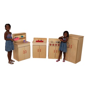 Colorful Play Kitchen – Complete Set - Natural