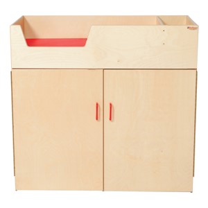 Colorful Infant Changing Table - Shown in natural