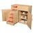 Colorful Infant Changing Table w/ Safety Steps - Shown in natural