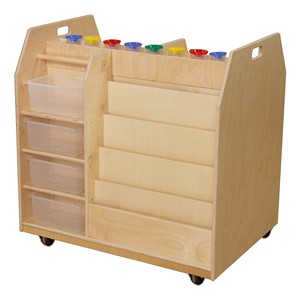 Trolley Art Cart w/ Trays-9hown Ca Designs\Wdd-Wd990685Ct