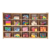20-Tray Wooden Storage Unit