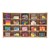 20-Tray Wooden Storage Unit - Assembled & w/ Clear Trays - Accessories not included
