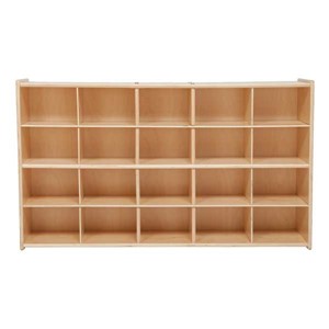 20-Tray Wooden Storage Unit - Unassembled & w/o Trays